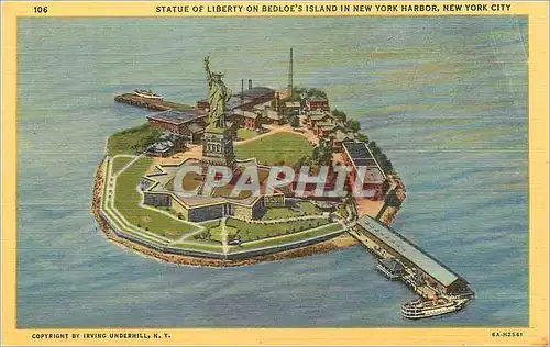 Ansichtskarte AK Statue of Liberty on Bedloe's Island in New York Harbor  New York City
