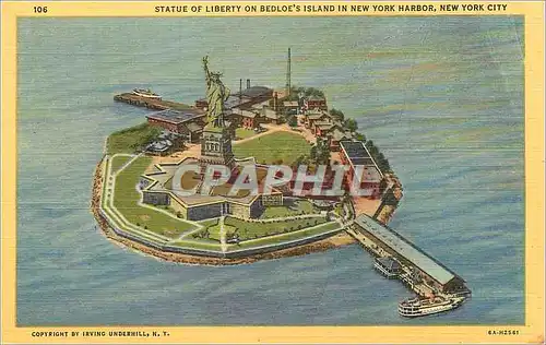 Cartes postales Statue of Liberty on Bedloe's Island in New York Harbor  New York City