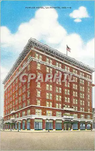 Cartes postales Fowler Hotel La Fayette Ind