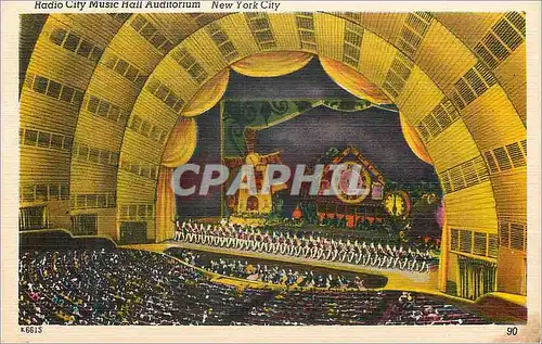 Cartes postales New York City Radio city Music Hall auditorium