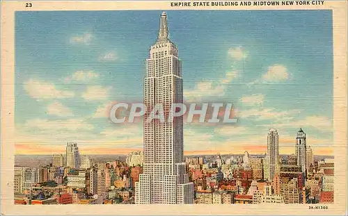 Cartes postales New York Empire State Building and Midtown