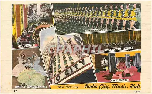 Cartes postales New York Radio City Music Hall