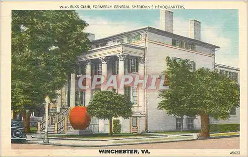 Cartes postales Winchester Va Elks Club Formerly General Sheridan's Headquarters