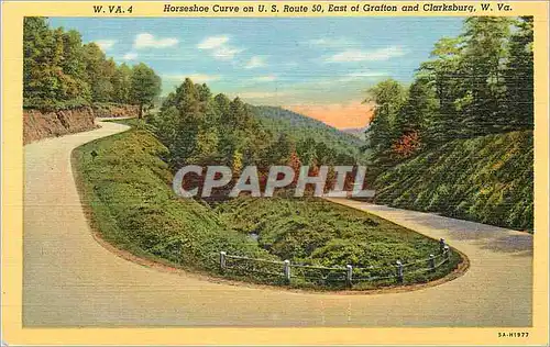 Cartes postales moderne Horeshoe Curve on U S Route 50 East of Grafton and Clarksburg