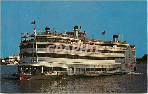 Moderne Karte New Orleans S S President Bateau