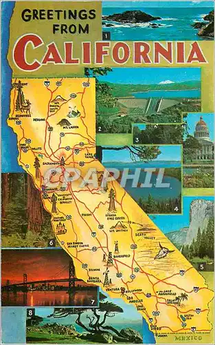 Cartes postales moderne California Coast
