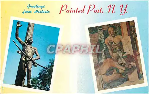 Cartes postales moderne Greeting from Historic Painted Post N Y