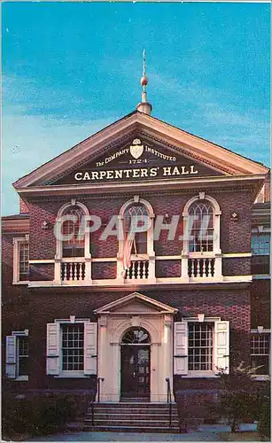 Moderne Karte Philadelphia Carpenter's Hall