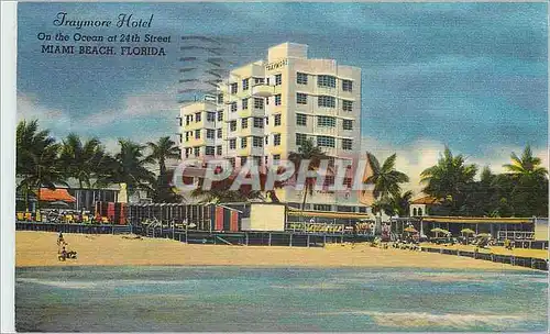 Moderne Karte Jraymore Hotel On the Ocean at 24th Street Miami beach Florida