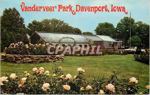 Cartes postales moderne Municipal Rose Garden Vanderveer Park Davenport Iowa