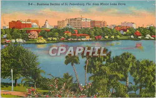 Cartes postales moderne Business Section of S Petersburg Lla From Mirror Lake Drive