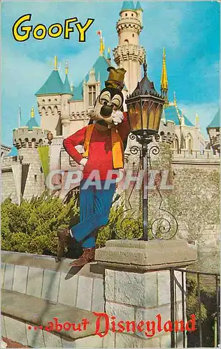 Moderne Karte Goofy in Disneyland