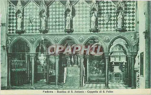 Cartes postales Padova Basilica di S Antonio Cappella di S Felice