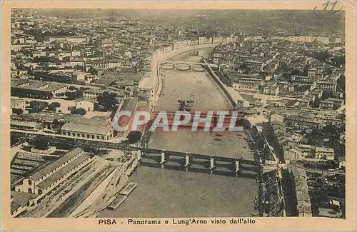 Ansichtskarte AK Pisa Panorama e Lung'Arno visto dall'alto