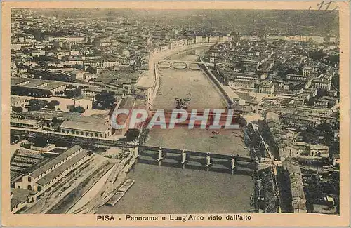 Cartes postales Pisa Panorama e Lung'Arno visto dall'alto