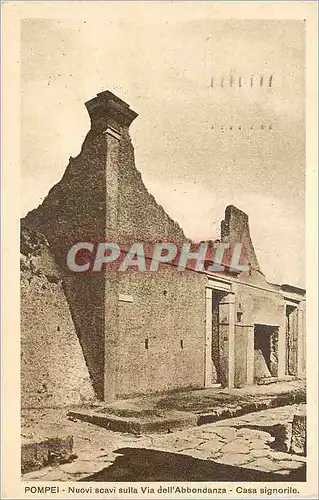 Cartes postales Pompei Nuovi scavi sulla Via dell'Abbondanza Casa signorile