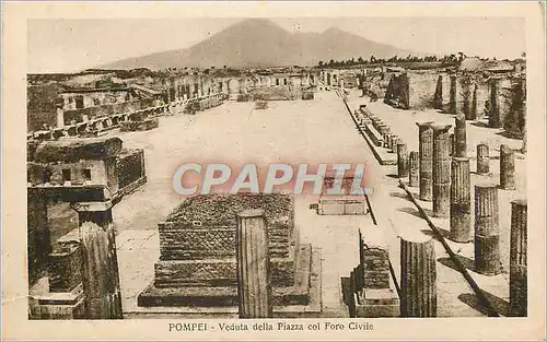 Cartes postales Pompei Veduta della Piazza col foro Civile