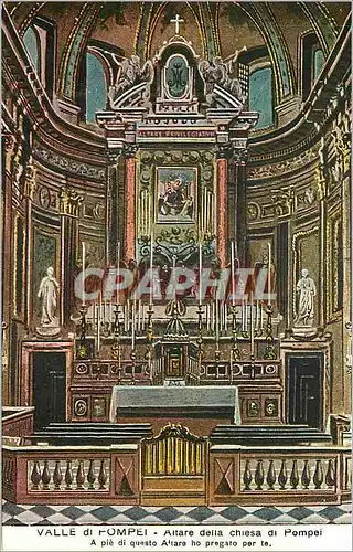 Cartes postales Pompei Altare della chiesa di Pompei