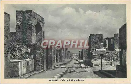 Cartes postales Pompei Via dell'Abbondanza