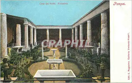 Cartes postales Pompei Casa dei Vettii Peristillio