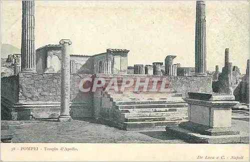 Ansichtskarte AK Pompei Tempio d'Apollo