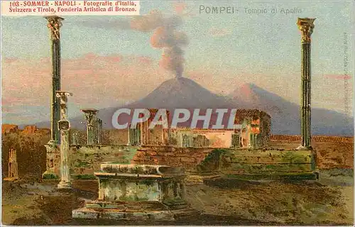 Ansichtskarte AK Pompei Tempio d'Apollo