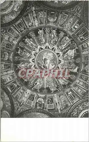 Cartes postales Ravenna Baltistero La cupolo col baltesimo di Gesu inforno gli Apostoli (Musaico del V Secolo)