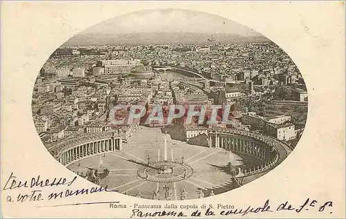 Ansichtskarte AK Roma Panorama dalla cupola di S Pietro