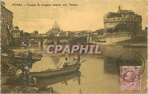 Cartes postales Roma Castel S Angelo veduto dal Tevere