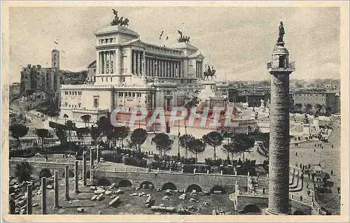 Ansichtskarte AK Roma Le monument a Victor Emanuel Il et Forum Trajan