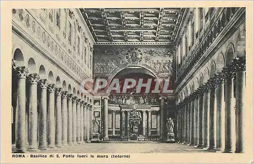 Ansichtskarte AK Roma Basilica di S Paolo fuori le mura (Interno)
