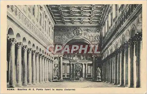 Cartes postales Roma Basilica di S Paolo fuori le mura (Interno)