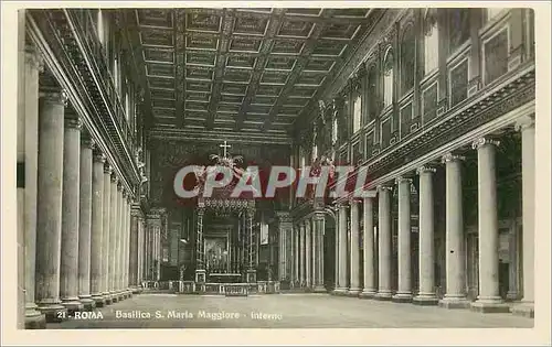 Cartes postales Roma Basilica S Maria Maggiore Interno