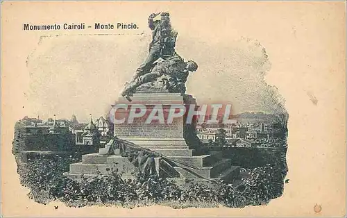 Cartes postales Monumento Cairoli Monte Pincio