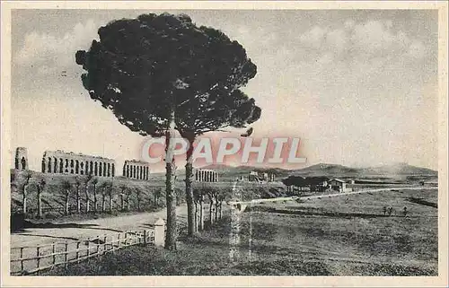 Cartes postales Roma Acqueduc de Claudie sur la Via Appia Nuova