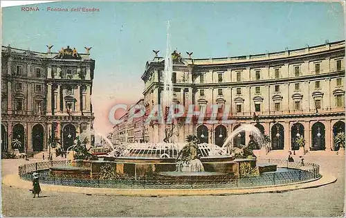 Ansichtskarte AK Roma Fontana dell'Esedra