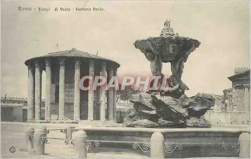 Cartes postales Roma Tempi di Vesta Fontana Paola