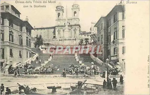 Cartes postales Roma Chiesa della Trinita dei Monti