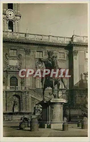 Ansichtskarte AK Roma Campidoglio Statua di Marco Aurilio