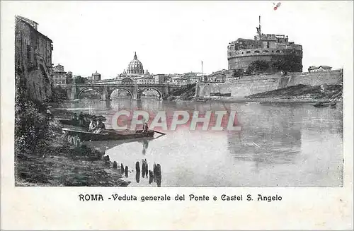 Ansichtskarte AK Roma Veduta generale del Ponte e Castel S Angelo