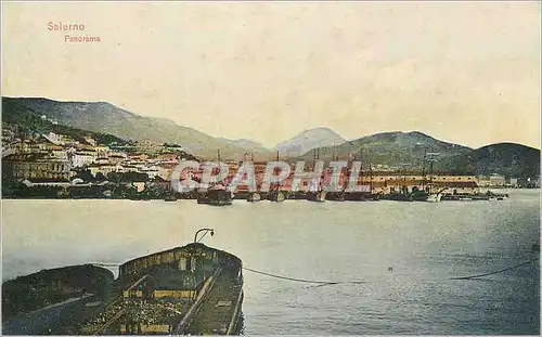 Cartes postales Salerno Panorama Bateaux