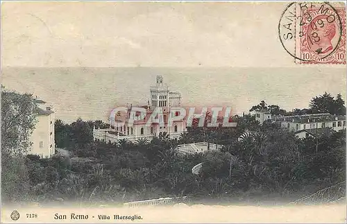 Cartes postales San Remo Villa Marsaglia