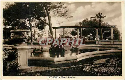 Cartes postales San Remo Nuovi Glardini