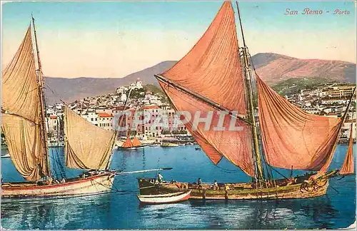 Cartes postales San Remo Porto Bateau