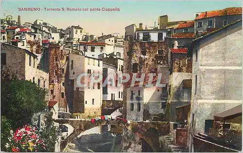 Cartes postales San Remo Torrente S Romolo ponte Ciappella