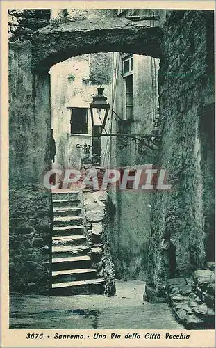 Cartes postales San Remo Una Via della Citta Vecchia