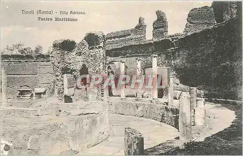 Cartes postales Tivoli (Roma) Villa Adriana Teatro Marittimo