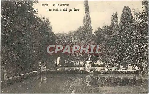 Cartes postales Tivoli Villa d'Este Una veduta del giardino