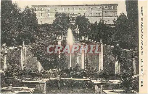 Ansichtskarte AK Tivoli Villa d'Este Lo scalone che conduce al Palazzo