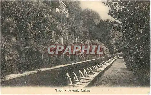 Cartes postales Tivoli Le cento fontane